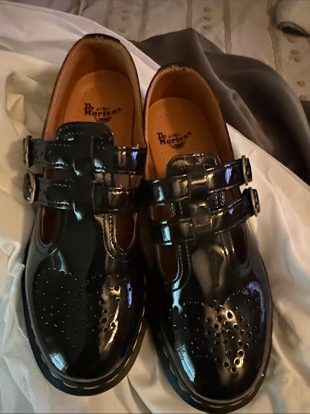 Dr. Martens 8065 Mary Jane Patent Lamper Black Women’s Shoes - Picture 10 of 12